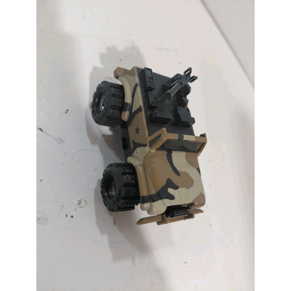 Schaper Stomper 4x4 Battery Operated Mobile Force Army/ Military Jeep w/Gun